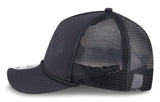 New Era 9FORTY M-Crown NHL A-Frame Edmonton Oilers Minimalist Mesh Back Rope Adjustable Snapback Hat - Black