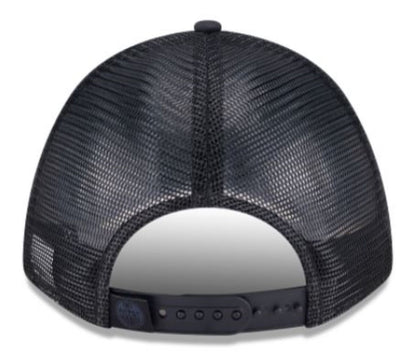 New Era 9FORTY M-Crown NHL A-Frame Edmonton Oilers Minimalist Mesh Back Rope Adjustable Snapback Hat - Black