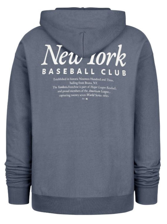'47 MLB New York Yankees Mondo Foundation Hoodie - Slate Blue