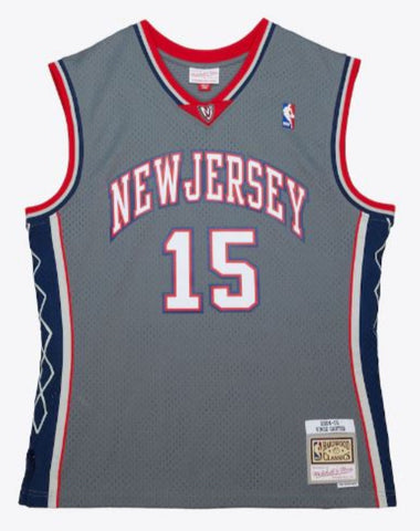 Mitchell & Ness NBA New Jersey Nets Vince Carter #15 2004-05 HWC Swingman Jersey - Grey