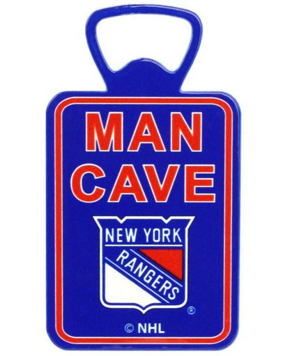 NHL Man Cave 4 x 2.5 inch Super Steel Magnet Bottle Opener