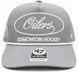 '47 NHL Edmonton Oilers Foundational Hitch RF Adjustable Snapback Hat - Grey