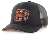 47 NHL Original Six Trucker Adjustable Snapback Hat - Black