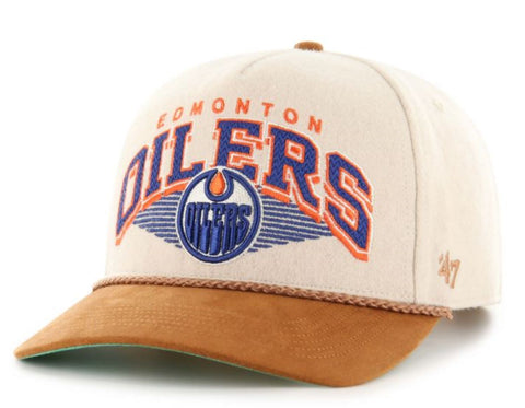 47 NHL Edmonton Oilers Pomona Wool Rope Hitch Adjustable Hat - Beige
