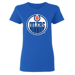 '47 NHL Edmonton Oilers Ladies Fan Tee - Royal Blue