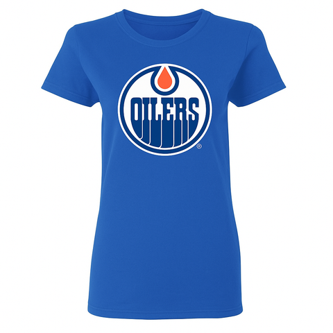 '47 NHL Edmonton Oilers Ladies Fan Tee - Royal Blue