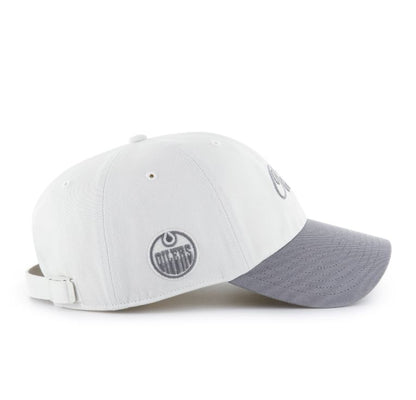 '47 NHL Edmonton Oilers Foundational TT Clean Up Hat - White/Grey