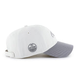 '47 NHL Edmonton Oilers Foundational TT Clean Up Hat - White/Grey