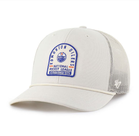'47 NHL Edmonton Oilers Monument Rope Trucker Hat - White