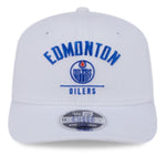 New Era 9SEVENTY NHL Edmonton Oilers Team Wordmark Adjustable Stretch-Snapback Hat - White