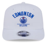 New Era 9SEVENTY NHL Edmonton Oilers Team Wordmark Adjustable Stretch-Snapback Hat - White