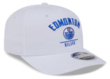 New Era 9SEVENTY NHL Edmonton Oilers Team Wordmark Adjustable Stretch-Snapback Hat - White