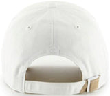 47 New York Yankees White Noise Logo Clean Up Adjustable Cap - White/Khaki