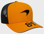 New Era 9SEVENTY Formula 1 Mclaren Oscar Piastri #81 Adjustable Mesh Back Snapback Hat - Papaya