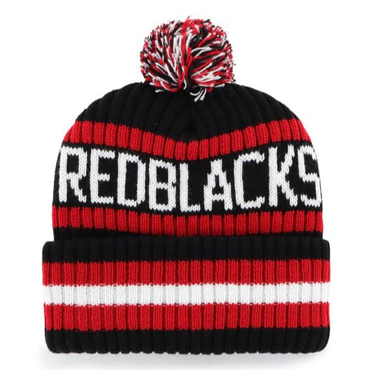 47 CFL Ottawa Redblacks Bering Cuff Knit Hat - Red/Black