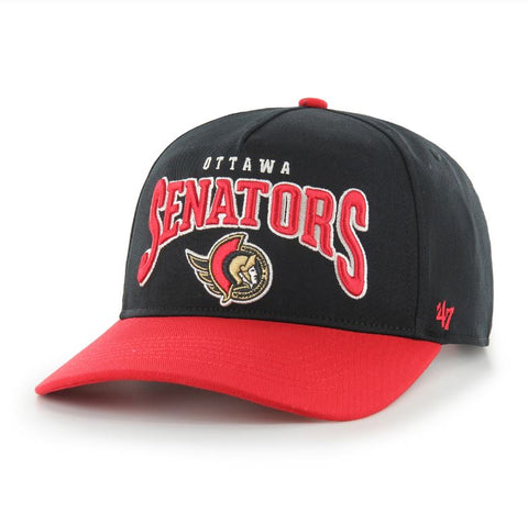 47 NHL Ottawa Senators Hard Hat Arch Hitch Snapback - Black/Red