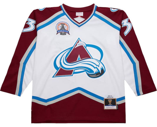 Mitchell & Ness NHL Colorado Avalanche Patrick Roy #33 Vintage 2000-01 Power Play Jersey - White