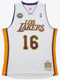 Mitchell & Ness NBA Los Angeles Lakers Pau Gasol #16 2008-09 Noche Latina HWC Swingman Jersey - White