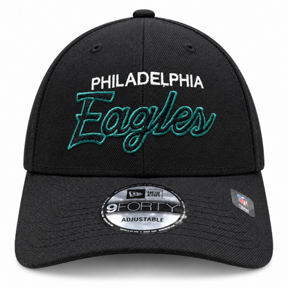 New Era 9FORTY NFL Core Script Team Adjustable Snapback Hat