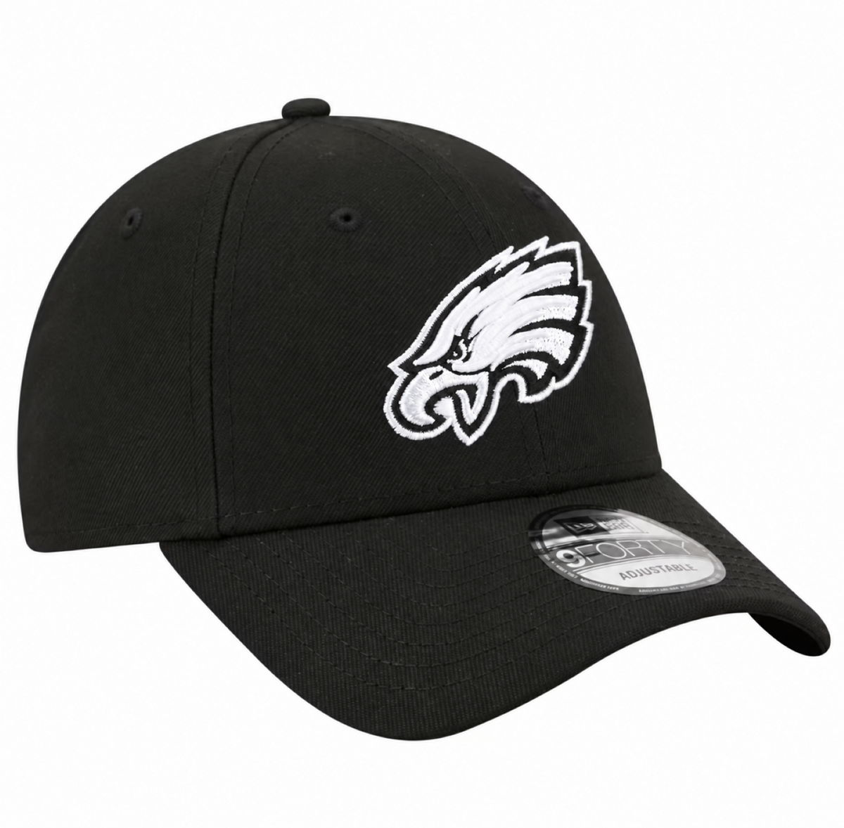 New Era 9FORTY NFL Core Team Adjustable Snapback Hat - Black/White