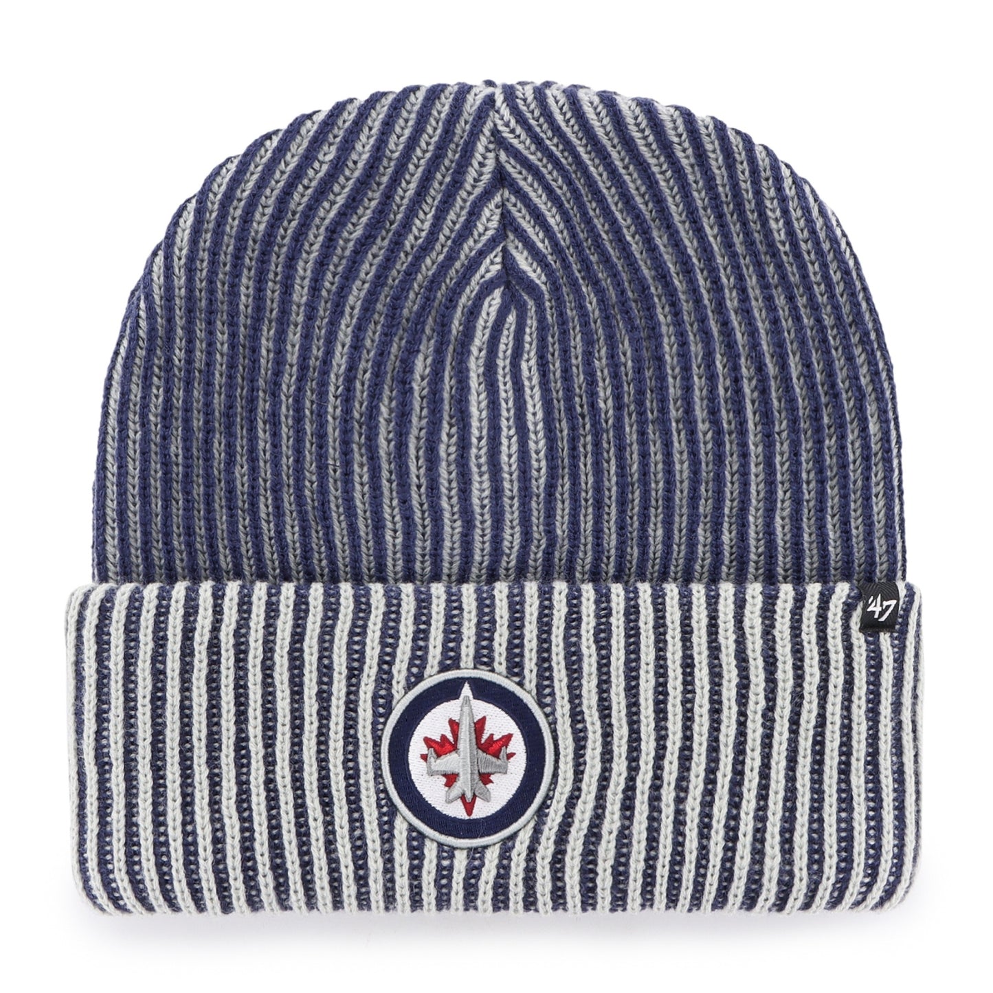 '47 NHL Winnipeg Jets Cold Snap Cuff Knit - Grey/Blue