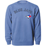 Toronto Blue Jays MLB Twill Applique Wordmark Crew - Light Blue
