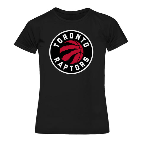 Toronto Raptors NBA Women's Global Logo T-Shirt - Black