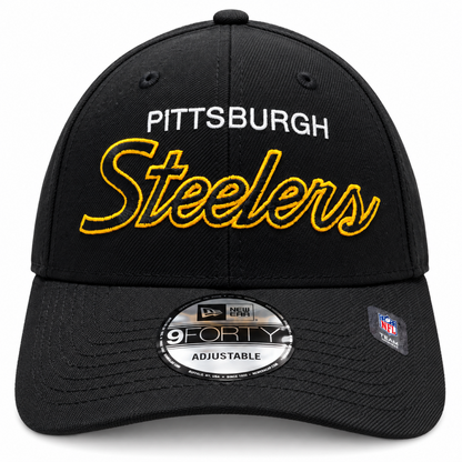 New Era 9FORTY NFL Core Script Team Adjustable Snapback Hat
