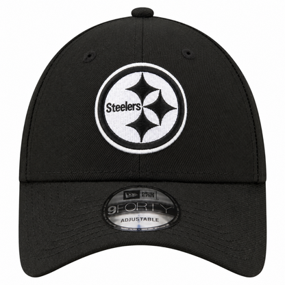 New Era 9FORTY NFL Core Team Adjustable Snapback Hat - Black/White