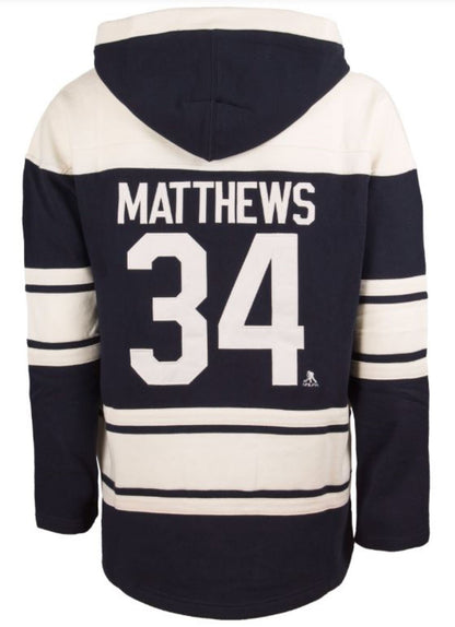 '47 NHL Toronto Maple Leafs Auston Matthews Player Lacer Hoodie - Navy