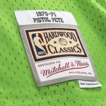 Pistol Pete Maravich #44 Atlanta Hawks Mitchell & Ness 1970-71 Swingman Jersey - Green