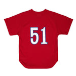 Men's Randy Johnson Red Montreal Expos Cooperstown Collection 1989 Authentic Pullover Jersey
