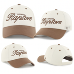 '47 NBA Toronto Raptors Foundational TT Clean Up Adjustable Hat - White/Khaki
