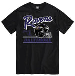 '47 NFL Baltimore Ravens Fly By T Shirt - Black