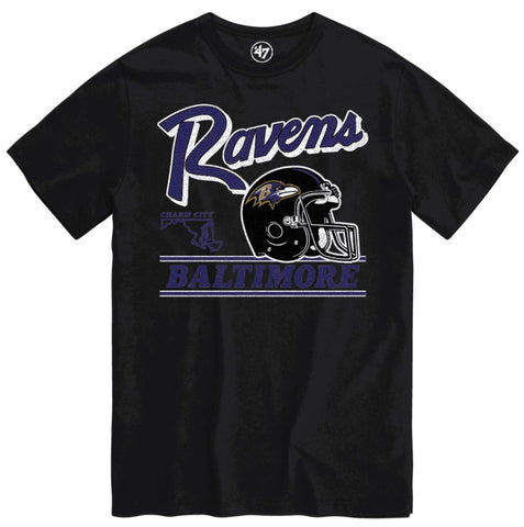 '47 NFL Baltimore Ravens Fly By T Shirt - Black