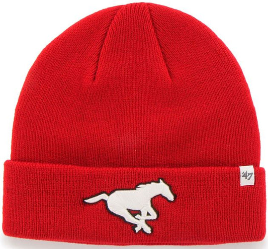 47 CFL Calgary stampeders Raised Cuff Knit Hat - Red