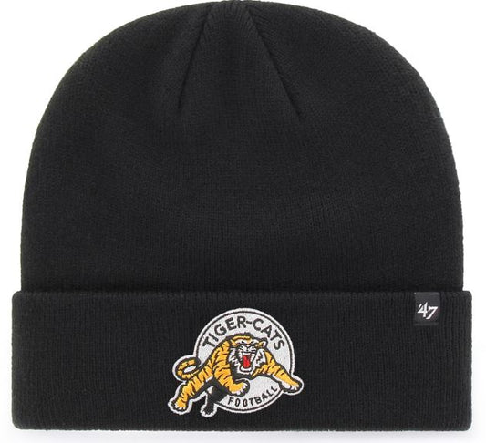 47 CFL Hamilton Tigerscats Raised Cuff Knit Hat - Black