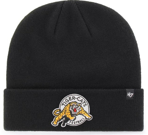 47 CFL Hamilton Tigerscats Raised Cuff Knit Hat - Black