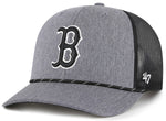'47 Trucker MLB Boston Red Sox Carbon Rope Adjustable Mesh Back Cap - Grey