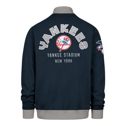 47 MLB New York Yankees Relief Pitcher Pique Track Jacket - Navy