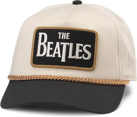 American Needle The Beatles Roscoe Adjustable Snapback Hat - Ivory/Black