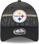 New Era Pittsburgh Steelers Black 9Forty SS NFL Training Adjustable - One Size