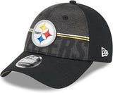 New Era Pittsburgh Steelers Black 9Forty SS NFL Training Adjustable - One Size