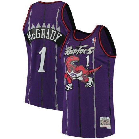 Youth Mitchell & Ness Tracy McGrady Purple Toronto Raptors 1998-99 Hardwood Classics Swingman Throwback Jersey