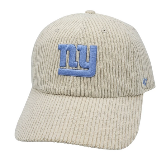 '47 Women's Clean Up NFL New York Giants Corduroy Adjustable Hat - Cream