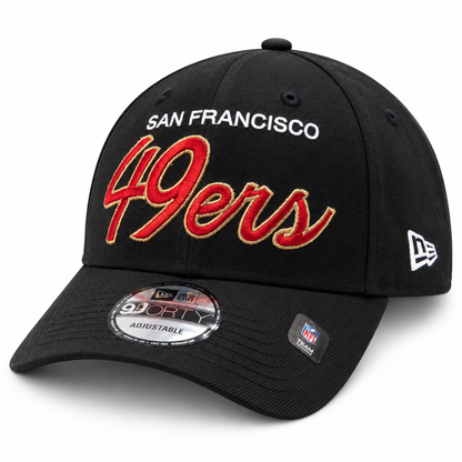 New Era 9FORTY NFL Core Script Team Adjustable Snapback Hat