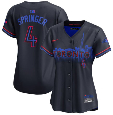 Nike Women's MLB Toronto Blue Jays George Springer City Connect Limited Jersey - Navy