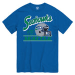 '47 NFL Seattle Seahawks Fly By T Shirt - Blue