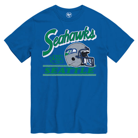 '47 NFL Seattle Seahawks Fly By T Shirt - Blue