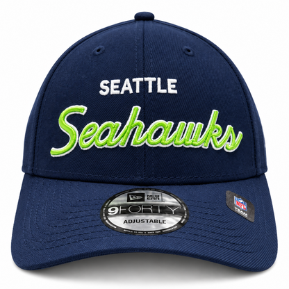 New Era 9FORTY NFL Core Script Team Adjustable Snapback Hat